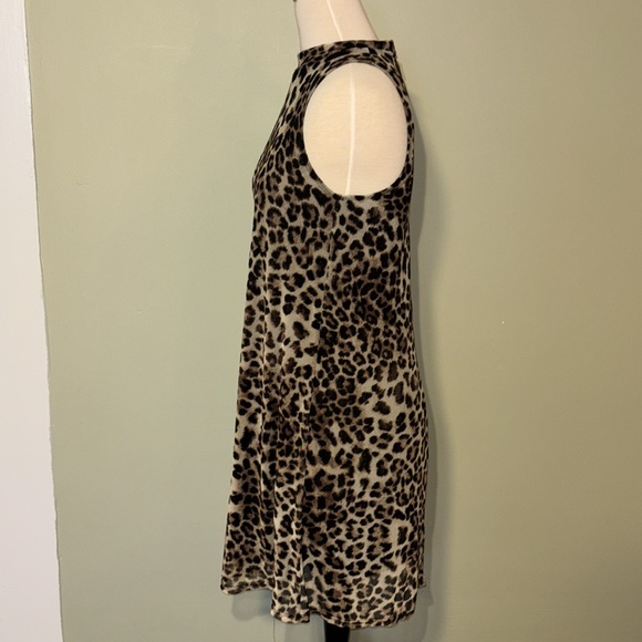 NIK AND NASH size medium animal print fitted dress mini dress - Picture 5 of 7